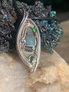 Boulder Opal Silver Pendant