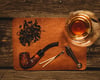 Whiskey Glass / Pipe Tobacco Mat (Worn Saddle)
