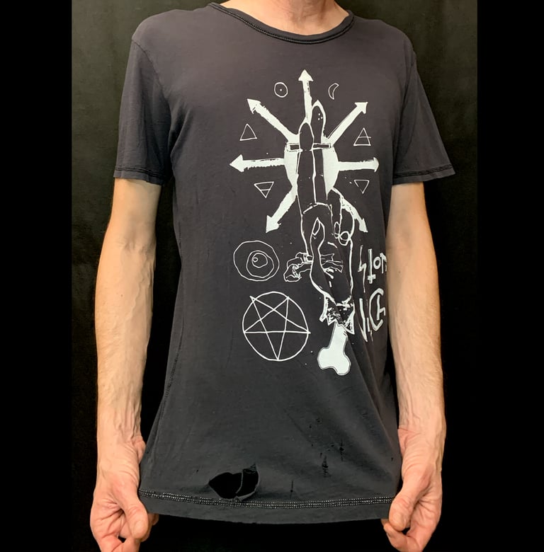 Stoner Witch - White on Charcoal VINTAGE size Medium Image 2