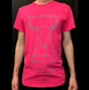 P.A.G.A.N. Gray on Hot Pink ONE OF A KIND size Small