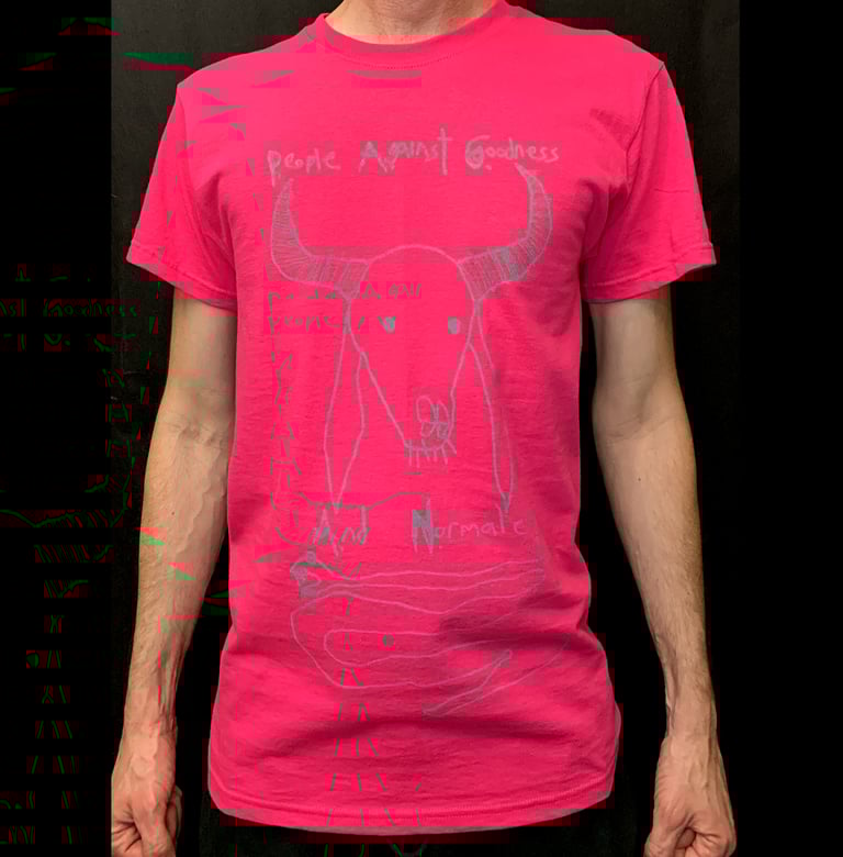 P.A.G.A.N. Gray on Hot Pink ONE OF A KIND size Small