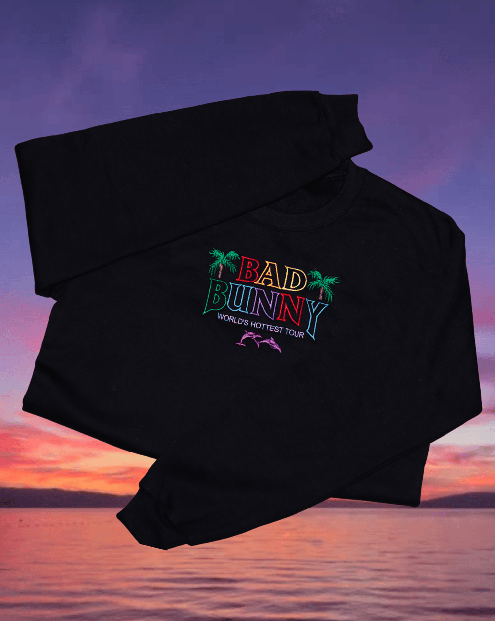 Black 'World's Hottest Tour' Unisex Crewneck (will ship by 7/22)