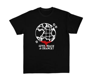 "WORLD PEACE" BLACK TEE