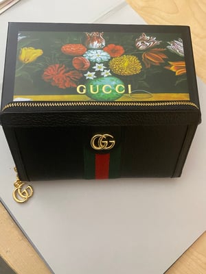 Image of Authentic Gucci Ophidia Zip Around Wallet 