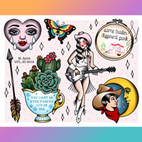 Image 1 of Kacey Musgraves Tattoo Flash