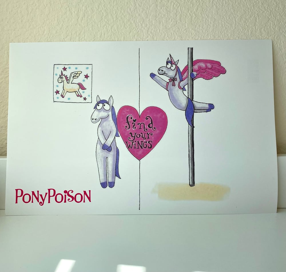 Image of PonyPoisonMemes "Find Your Wings" Poster