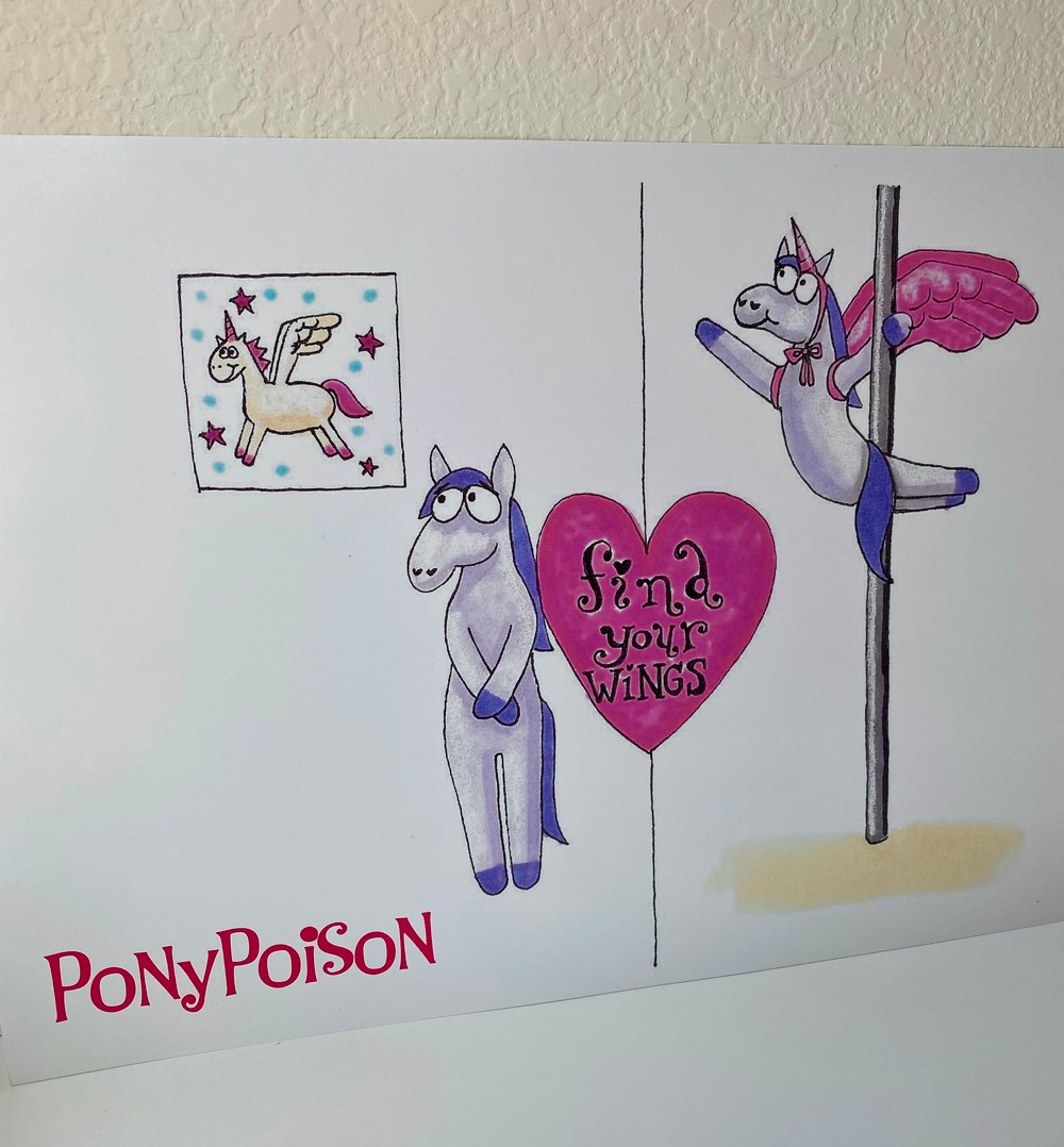 Image of PonyPoisonMemes "Find Your Wings" Poster