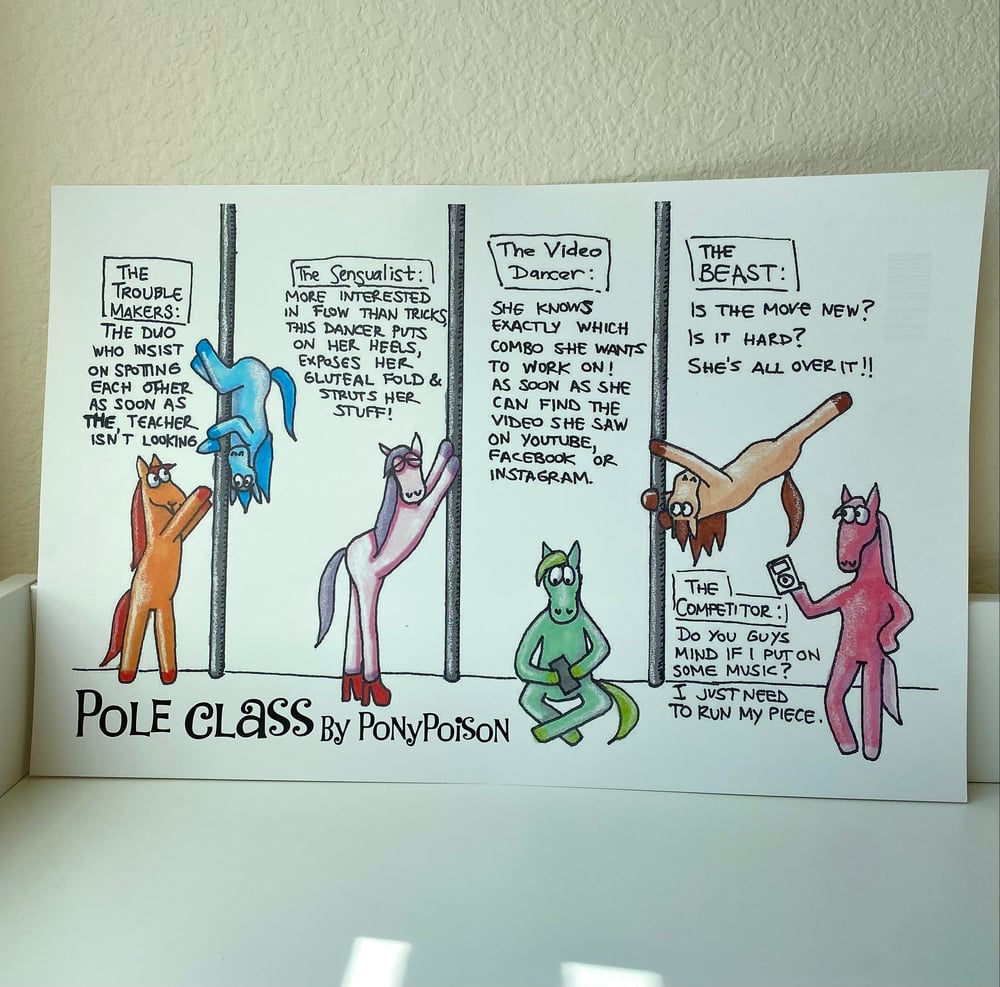 Image of PonyPoisonMemes "A Typical Day in Pole Class" Poster