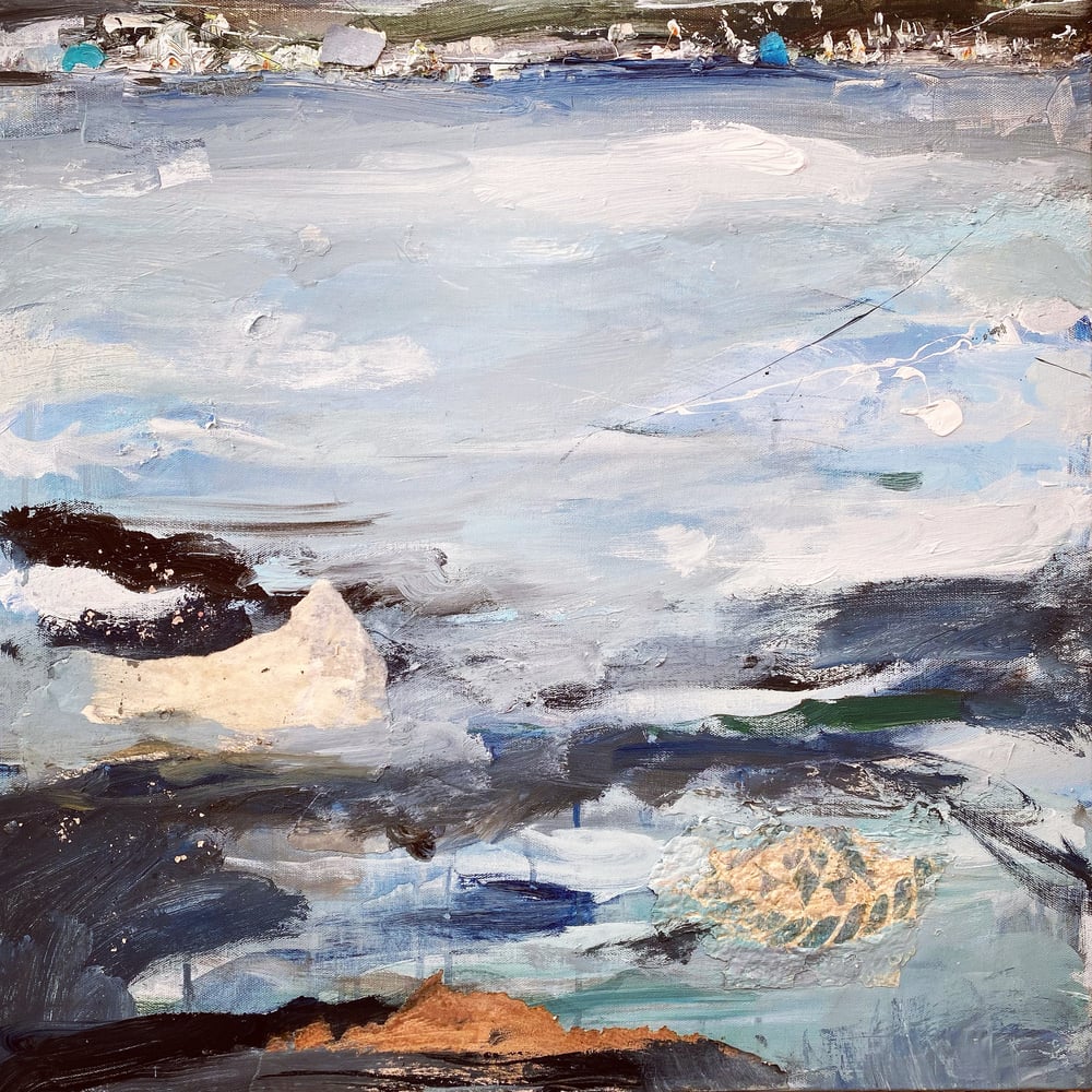 Image of 'Penzance - Newlyn Dip' -  60cm x 60cm ( unframed )
