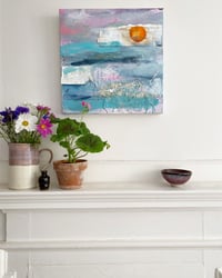 Image 3 of 'Penzance Pink' , 40cm x 40cm ( unframed )