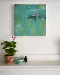 Image 2 of 'Rainy Chicago Lily', 40cm x 40cm ( unframed )