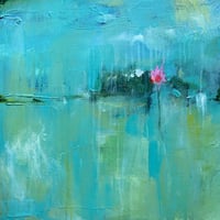 Image 1 of 'Rainy Chicago Lily', 40cm x 40cm ( unframed )