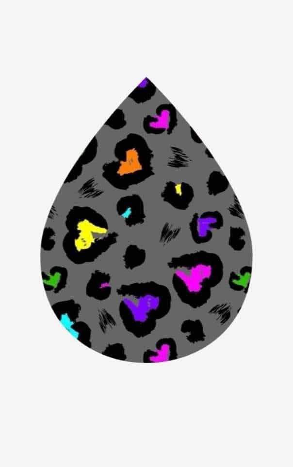 Image of Leopard Heart Earrings