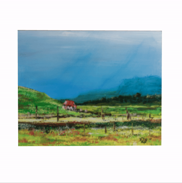 Image of ||| CANVAS PRINT ||| "I Empathize With You, Little Red House"
