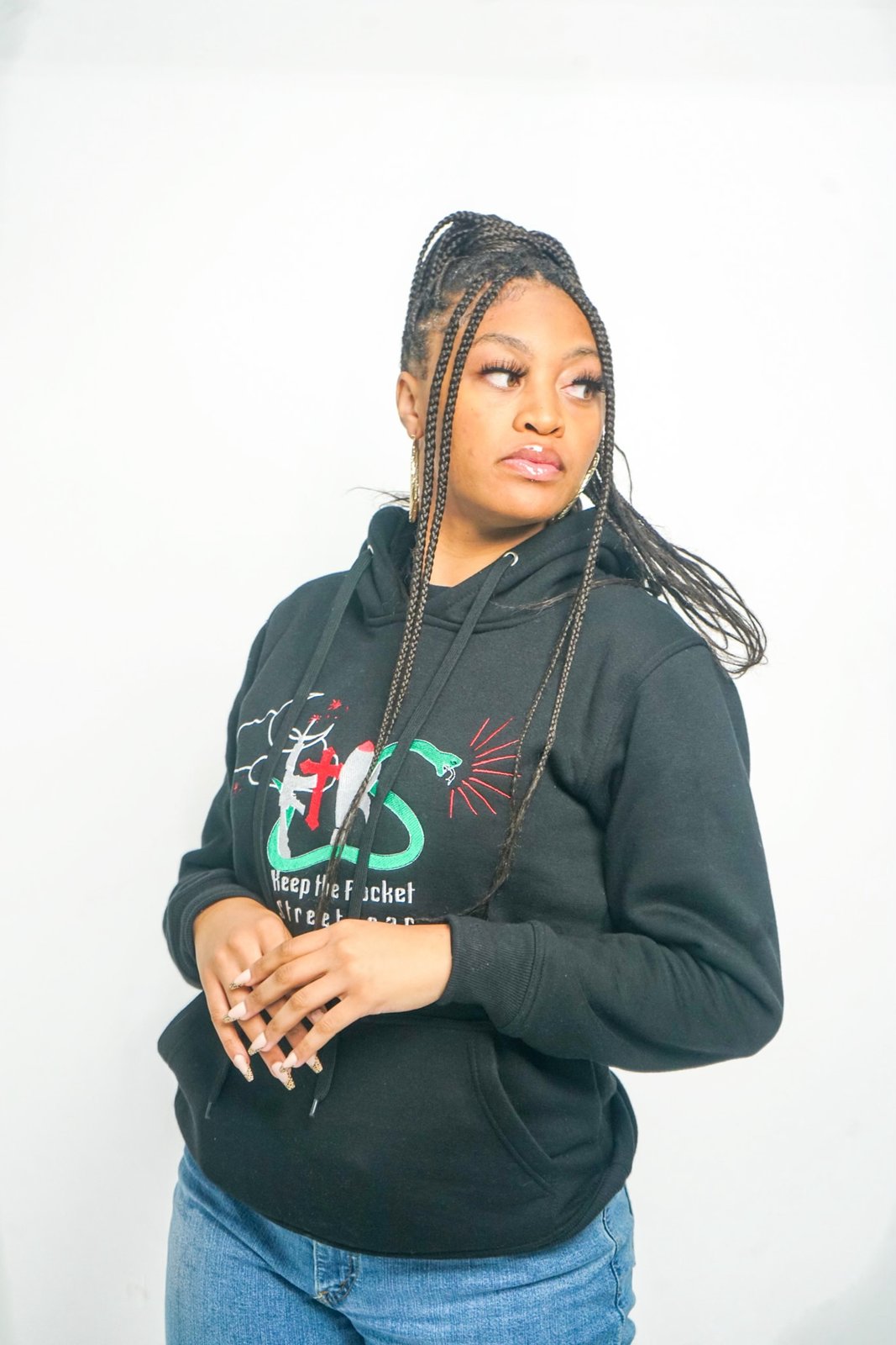 T&D Hoodie - Black | KEEP THE ROCKET STREETWEAR