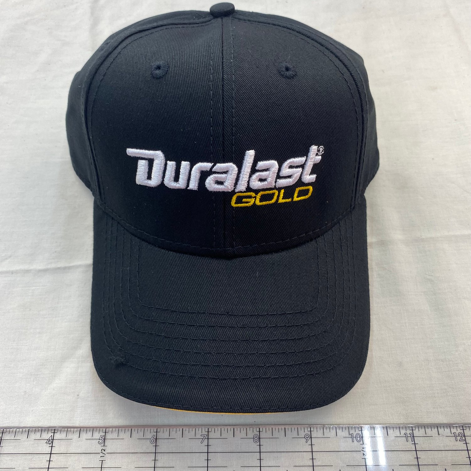 Image of Autozone Duralast Gold Adjustable Black Adult Cap Hat New