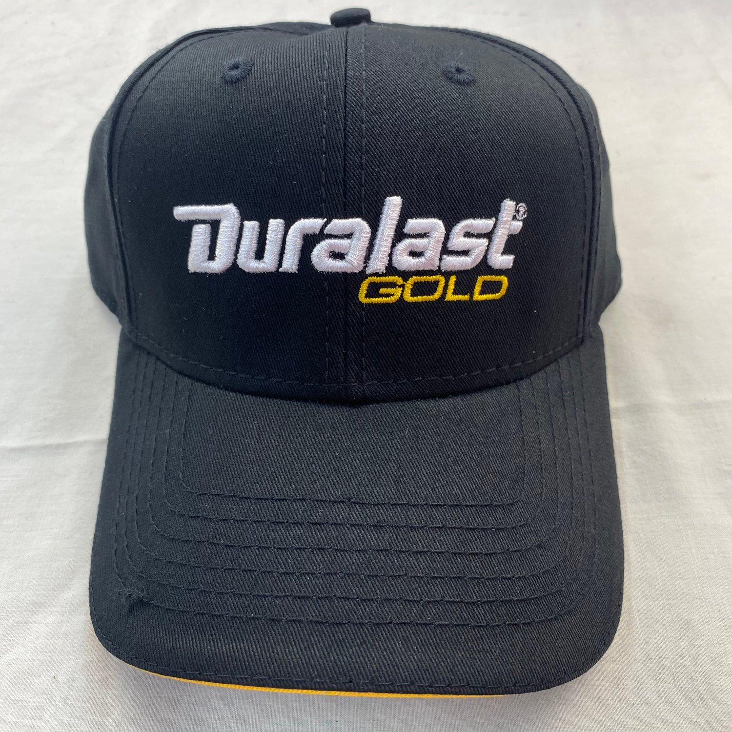 Image of Autozone Duralast Gold Adjustable Black Adult Cap Hat New
