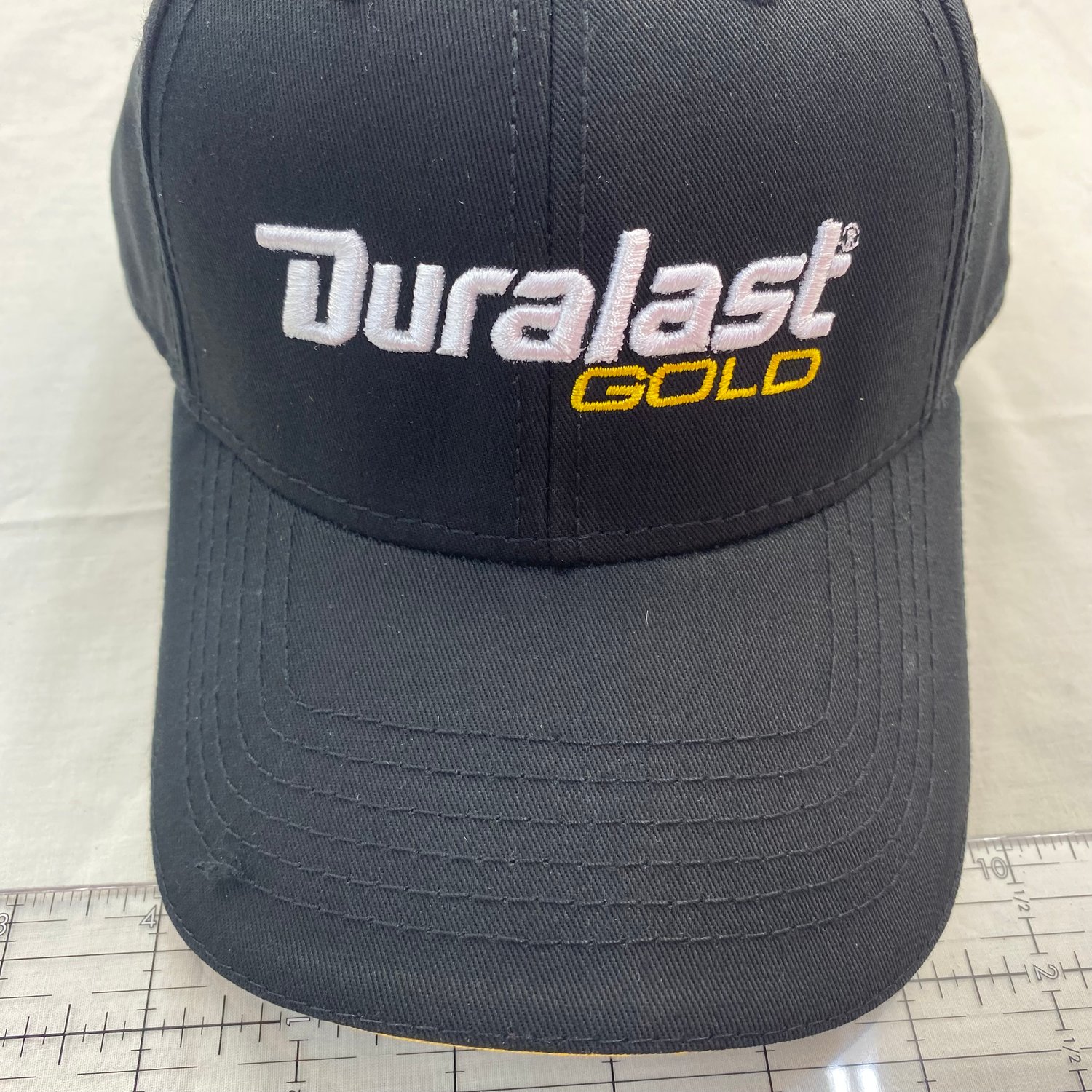 Image of Autozone Duralast Gold Adjustable  Black Adult Cap Hat New