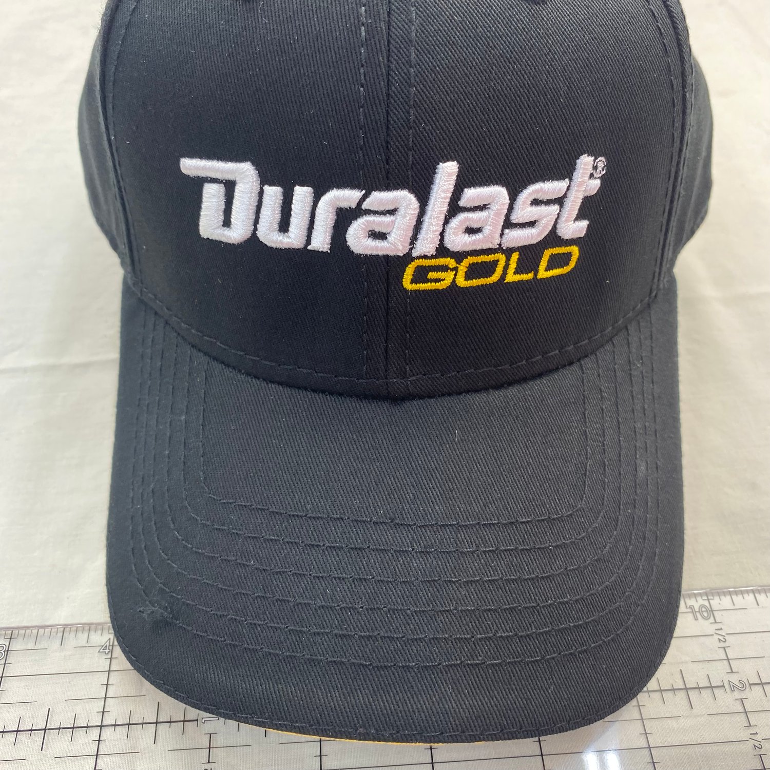 Image of Autozone Duralast Gold Adjustable Black Adult Cap Hat New