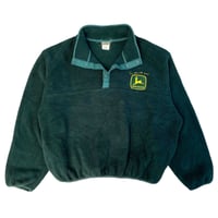 Image 1 of Vintage John Deere Fleece - Green