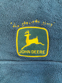 Image 3 of Vintage John Deere Fleece - Green