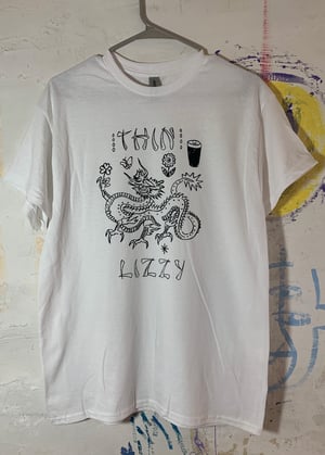 Image of 'Thin Lizzy' T Shirt on white 