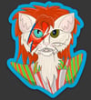 David Bowie cat sticker