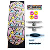 LC BOARDS FINGERBOARD 98X34 COMPLETE DISCO GRAPHIC WITH FOAM GRIP TAPE