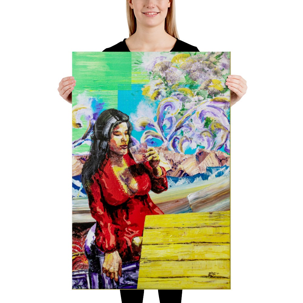 Image of ||| CANVAS PRINT ||| - "You Made the Stars Disappear with that Dress"