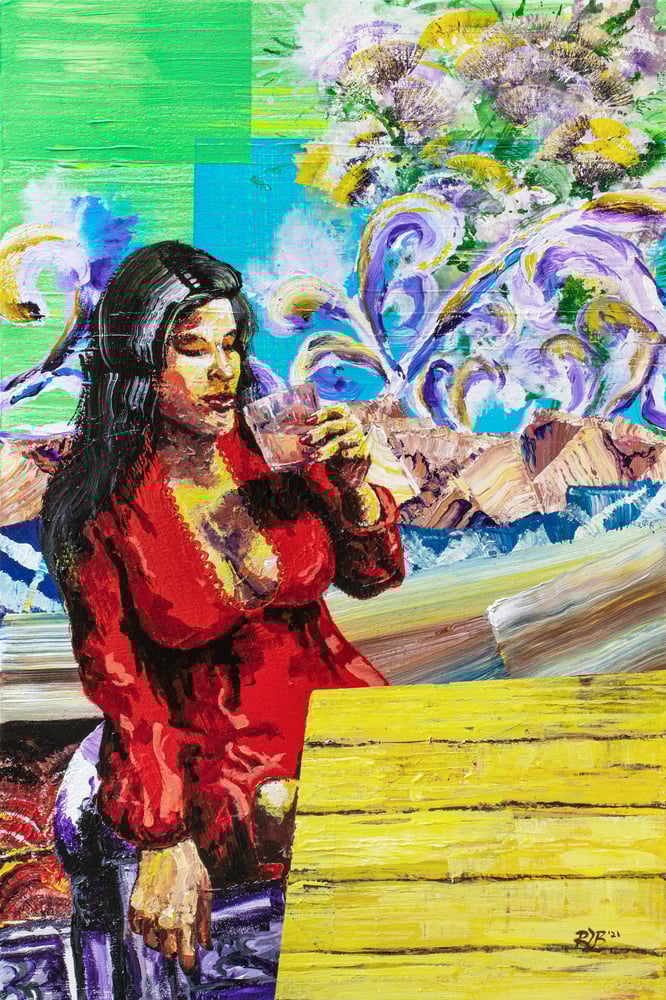 Image of ||| CANVAS PRINT ||| - "You Made the Stars Disappear with that Dress"