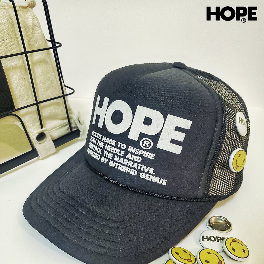 Image of Black HOPE trucker hat