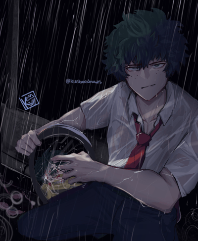 Image of MHA RAINY NIGHT DEKU