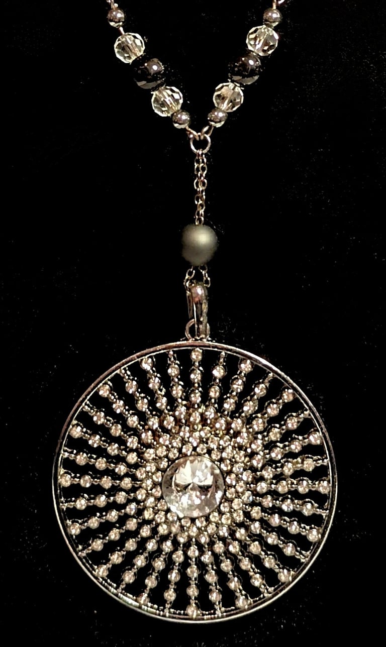 Retro Deco sunburst pendant  Image 2