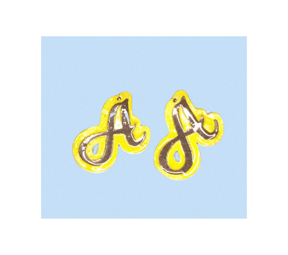 Image of Initial earrings
