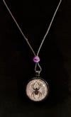 Spider Pendant with Amethyst 