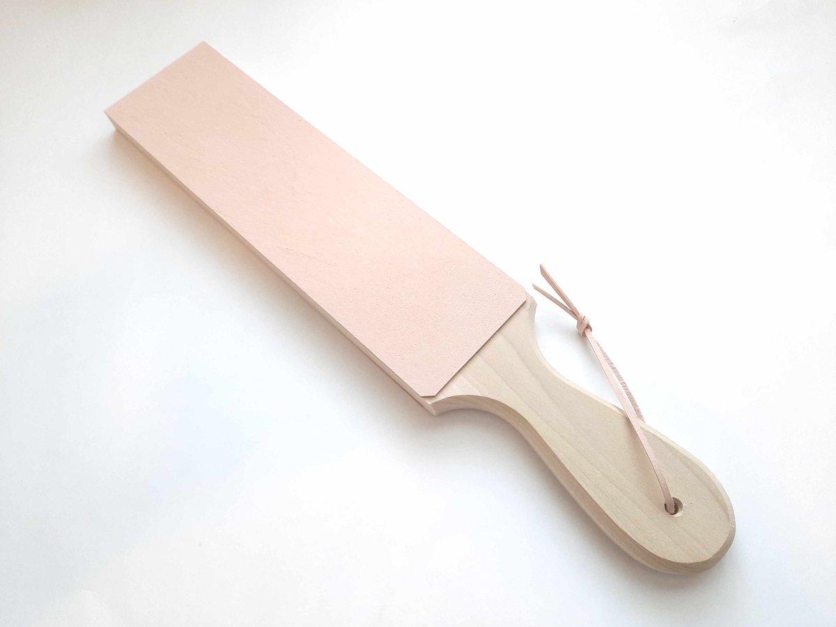 Cangshan 1026627 2-Sided Leather Paddle Strop