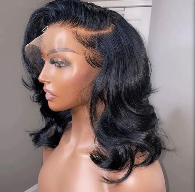 Lace Front Feather Bangs Bob Wig | shopyesroyalty Lace Front Feather Bangs Bob Wig | shopyesroyalty