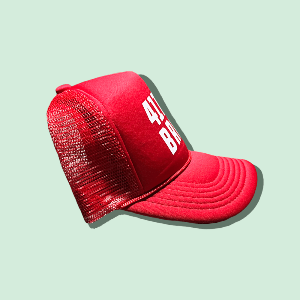 Image of The 41trey Trucker Hat (Red/White)