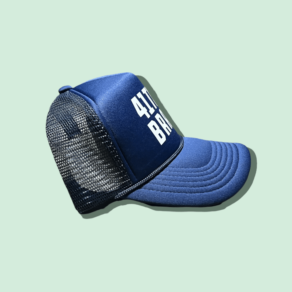 Image of The 41trey Trucker Hat (Navy/White)