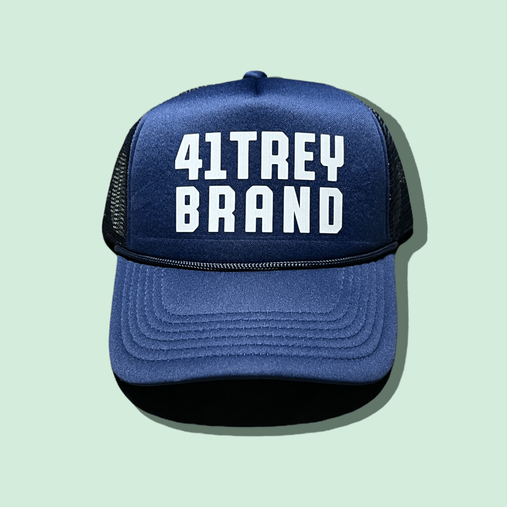 Image of The 41trey Trucker Hat (Navy/White)