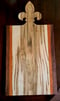 Image of Fleur De Lis Carved Charcuterie Board