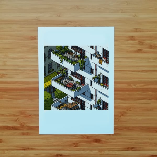 Image of Balcony Life - SIGNED PRINT