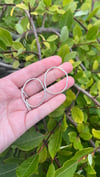 Organic hammered earrings