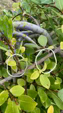 Organic hammered earrings