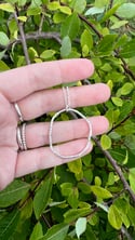 Organic hammered earrings