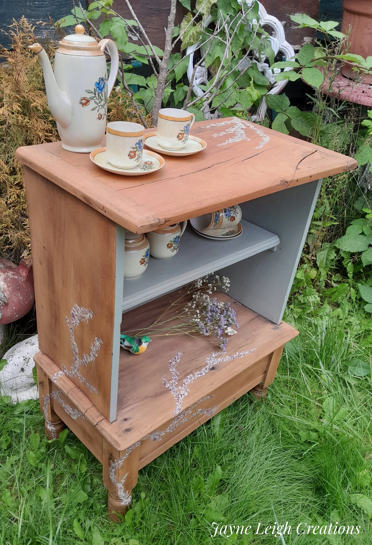 Image of Summer Blossom Shabby Chic Cabinet 