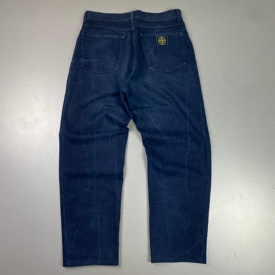 Image of 1980s Stone Island jeans, size 32" x 28"