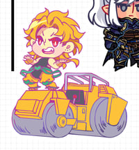 JJBA Road Roller Standee