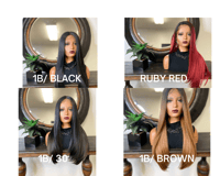 Image 5 of KHLOE | 28” LONG STRAIGHT DEEP T PART LACE FRONT WIG 