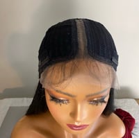 Image 4 of KHLOE | 28” LONG STRAIGHT DEEP T PART LACE FRONT WIG 